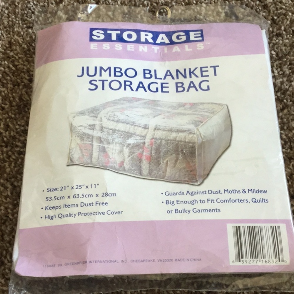 Jumbo Blanket Storage Bag